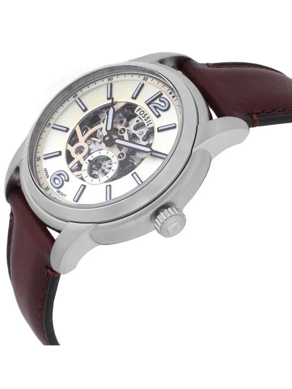 NWT Fossil Heritage Automatic Cream Dial Men's Watch